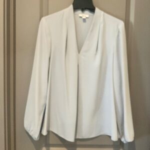 Blouse in light powder blue